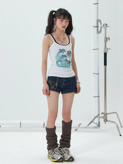 Sparkly Disco Summer Sleeveless T-Shirt &amp; Vest
