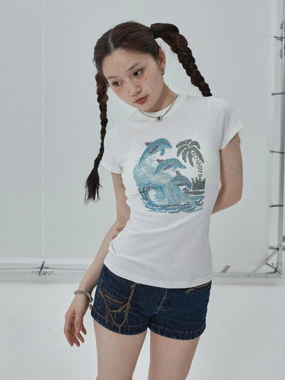 Sparkly Disco Summer Sleeveless T-Shirt &amp; Vest
