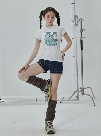 Achihara Sparkly Disco Summer Sleeveless T-Shirt &amp; Vest