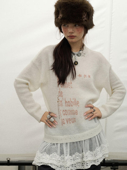 Achihara Spring Darling Knit Sweater