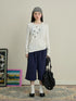 Achihara Starry Sunscreen Print Knit Tee-1