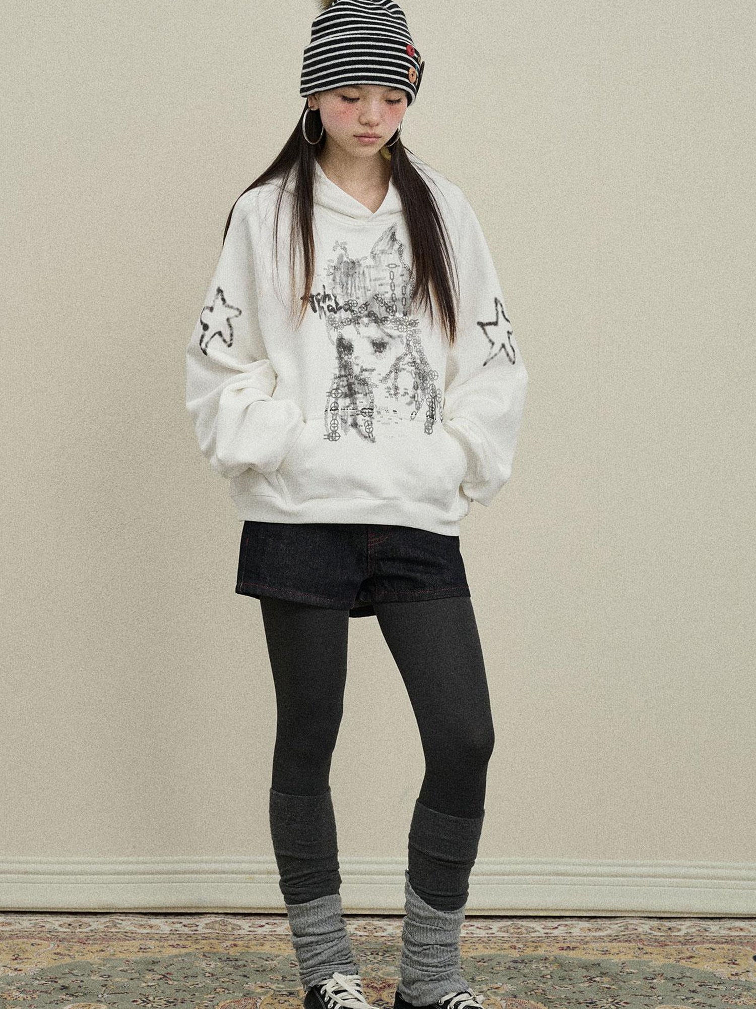 Update Achihara Stars Me Hooded Jacket Women Spring Fall 2025 New Casual Outerwear