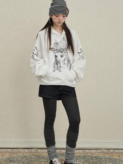 Update Achihara Stars Me Hooded Jacket Women Spring Fall 2025 New Casual Outerwear