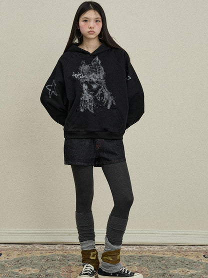 Update Achihara Stars Me Hooded Jacket Women Spring Fall 2025 New Casual Outerwear