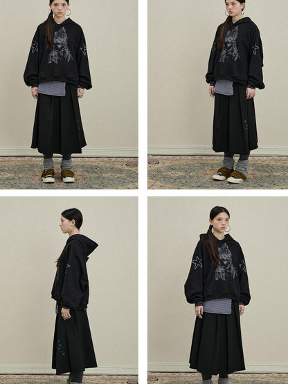 Update Achihara Stars Me Hooded Jacket Women Spring Fall 2025 New Casual Outerwear