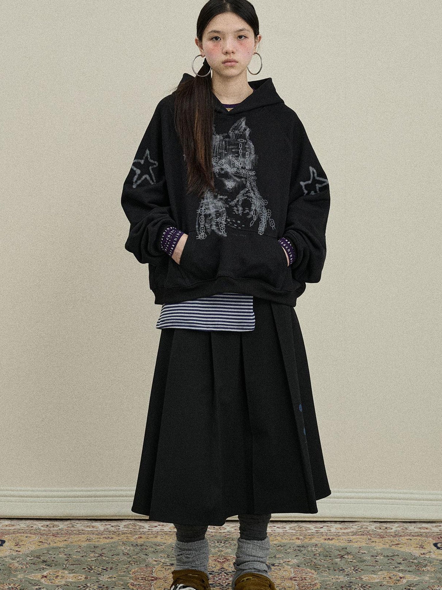 Update Achihara Stars Me Hooded Jacket Women Spring Fall 2025 New Casual Outerwear