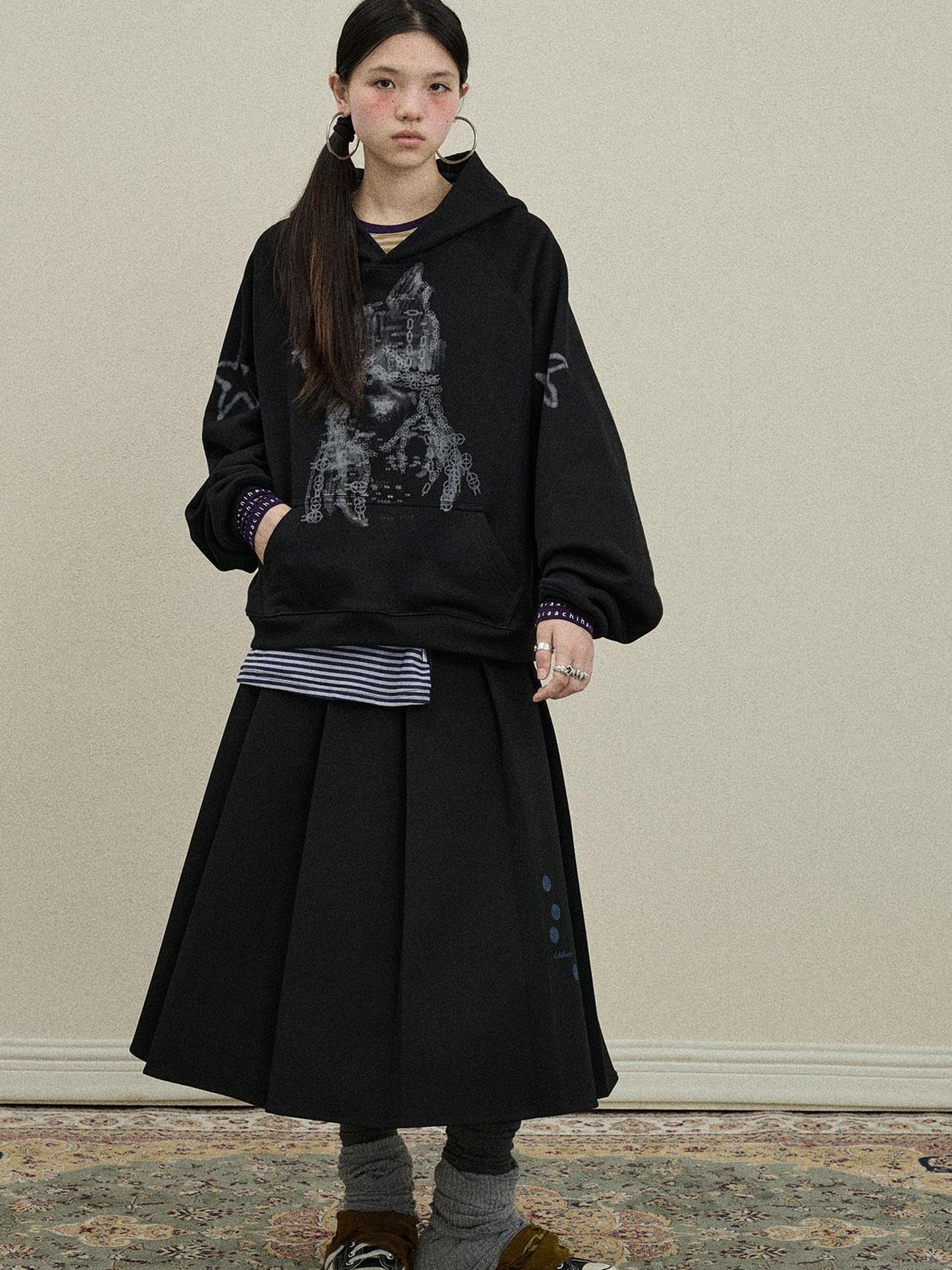 Update Achihara Stars Me Hooded Jacket Women Spring Fall 2025 New Casual Outerwear