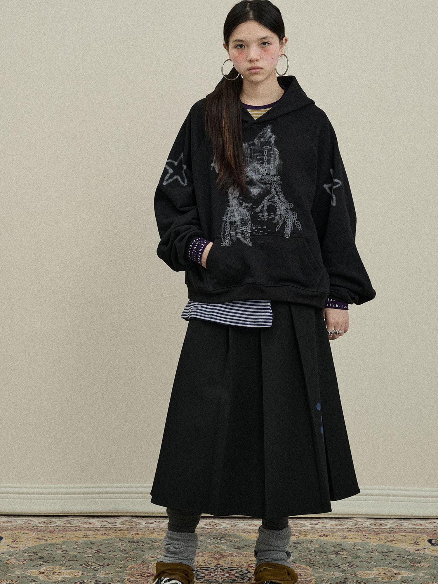 Update Achihara Stars Me Hooded Jacket Women Spring Fall 2025 New Casual Outerwear