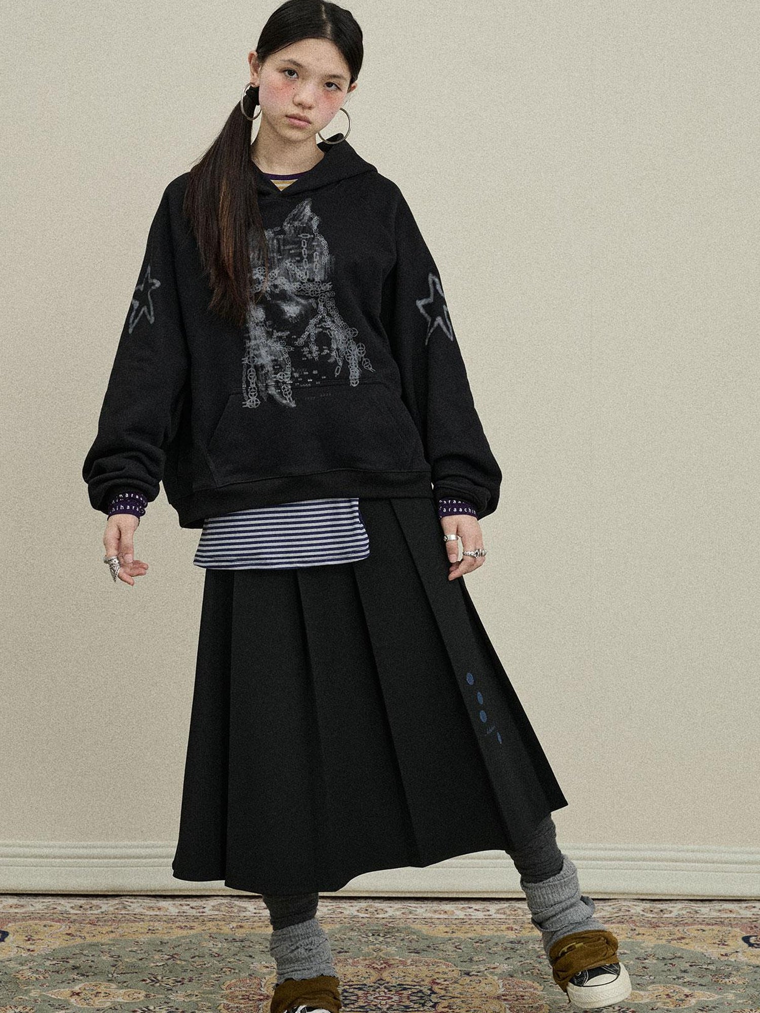 Update Achihara Stars Me Hooded Jacket Women Spring Fall 2025 New Casual Outerwear