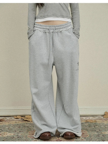 Stars Wide Leg Pants For Women Loose Fit Casual Trousers