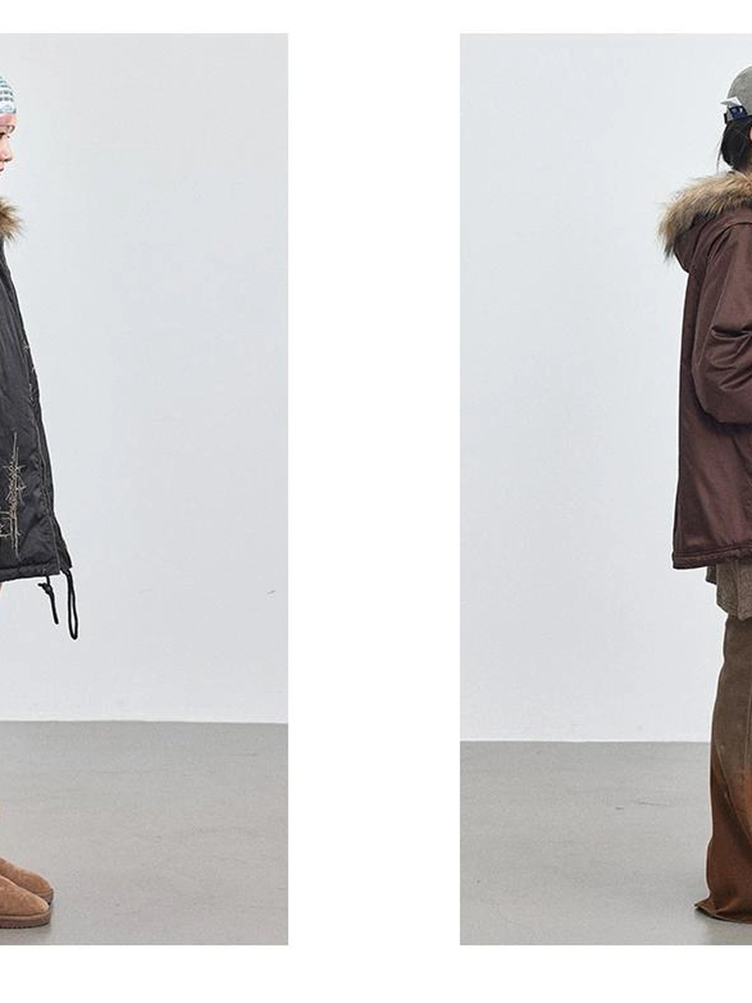 Stellar Quilted Nylon Parka With Fur Trim