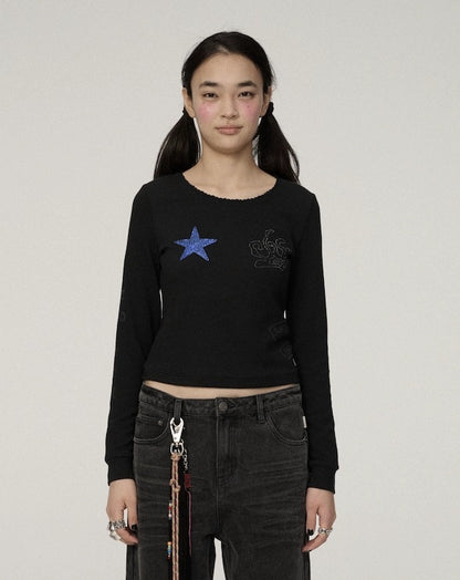 Achihara_Stretch_Commuter_Straight_Crop_Long_Sleeve_Crew_Neck_Women_Polyester_T-Shirt_MISSTT