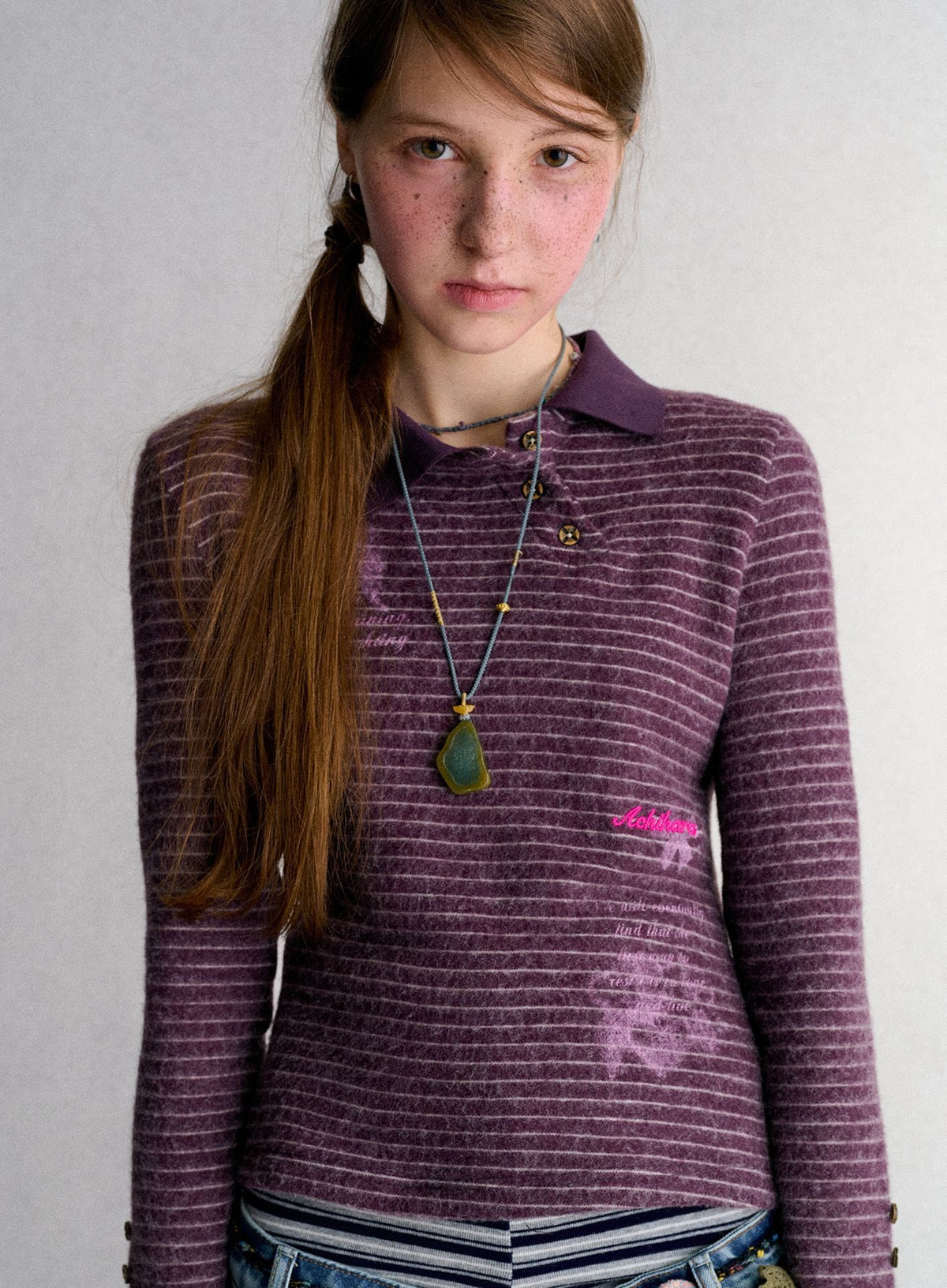 Achihara_Striped_Embroidered_Print_Slim_Fit_Women&