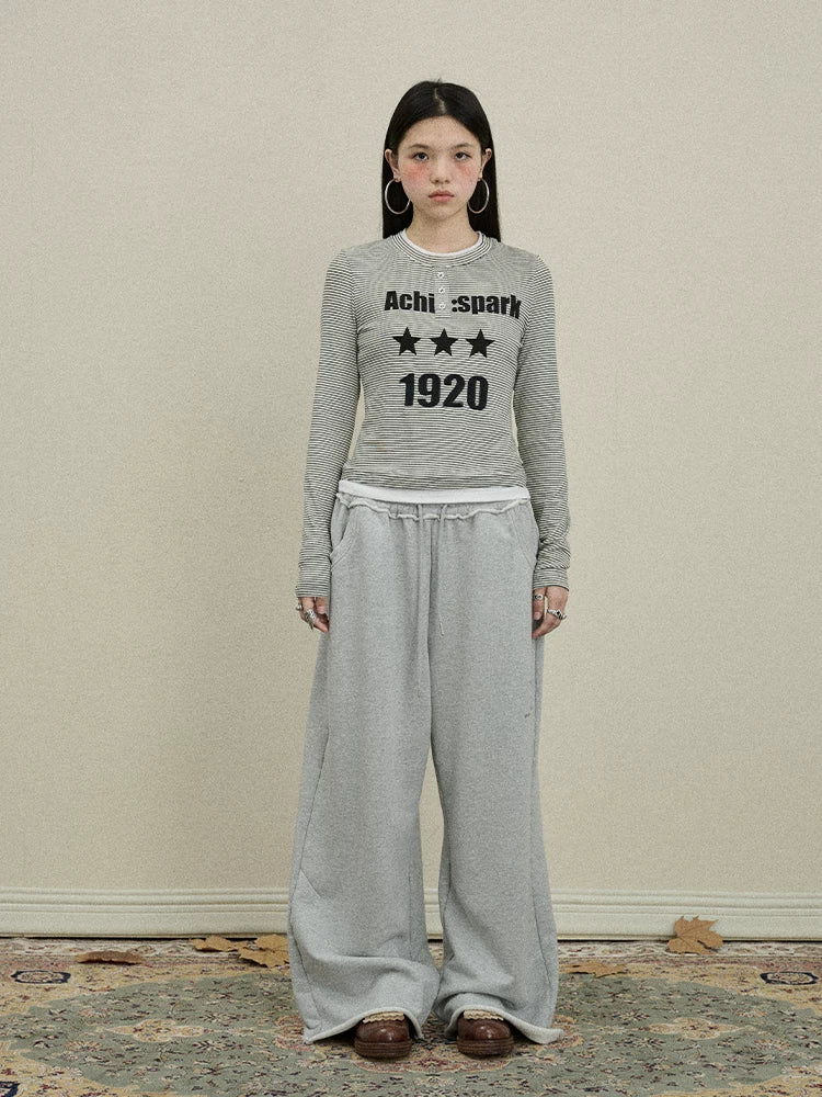Achihara Striped Long Sleeve Layering Tee-2