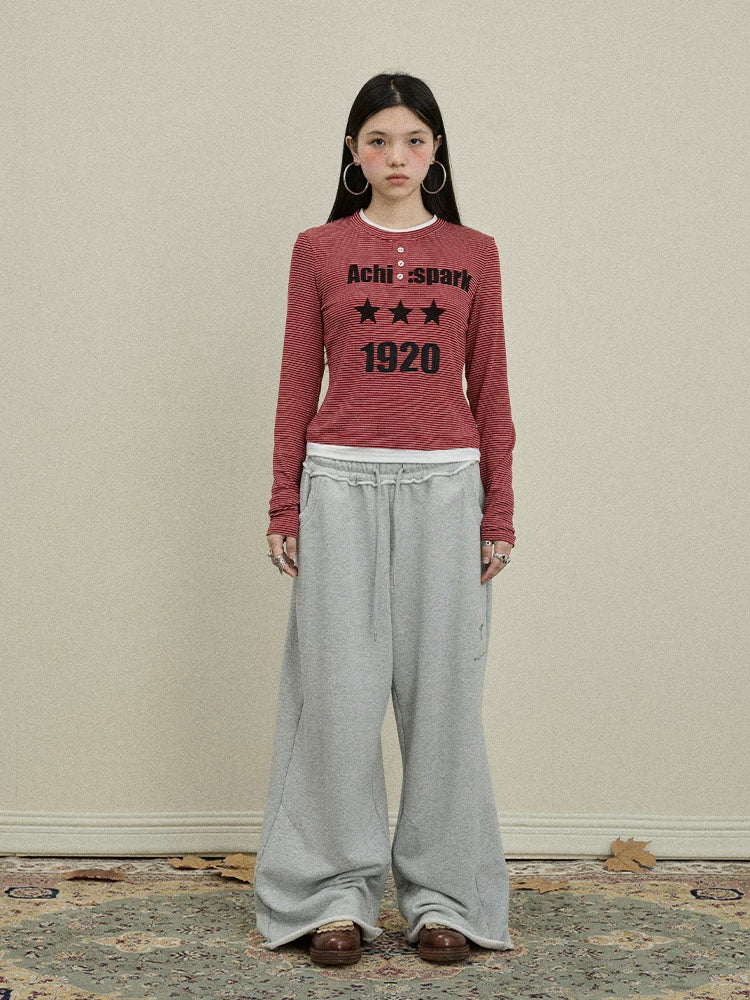 Achihara Striped Long Sleeve Layering Tee-3