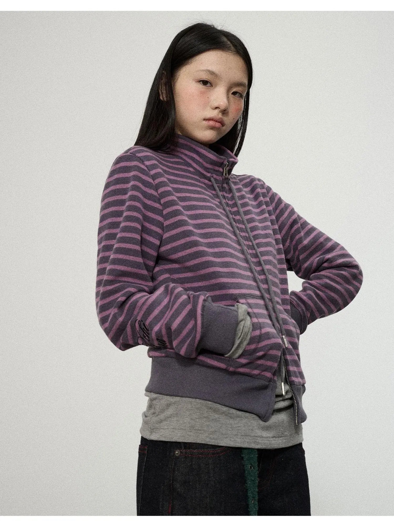 Striped Mushroom Sweatshirt