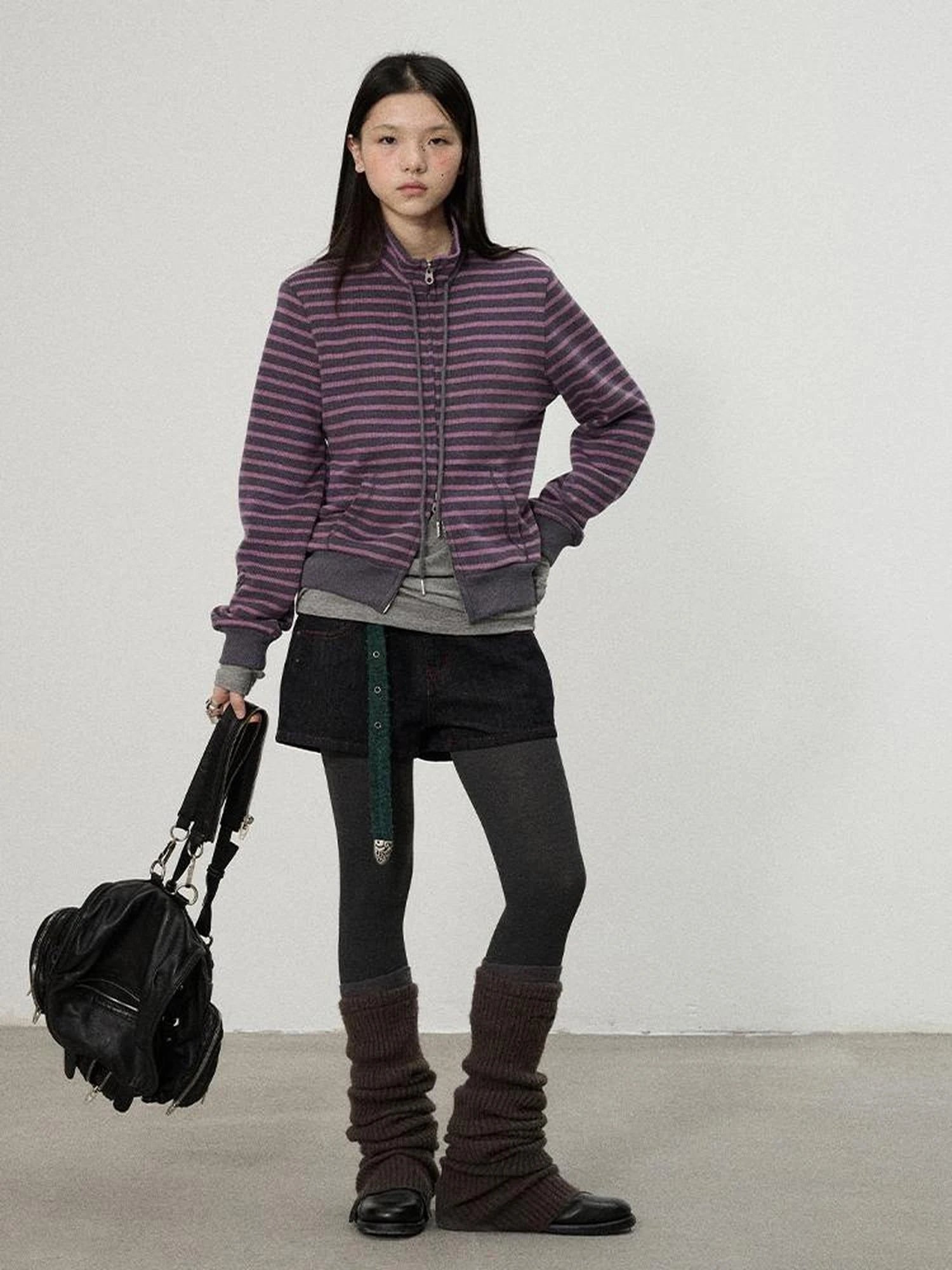 Striped Mushroom Sweatshirt