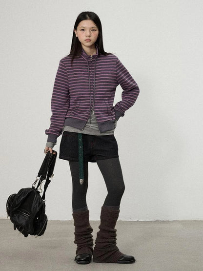 Striped Mushroom Sweatshirt