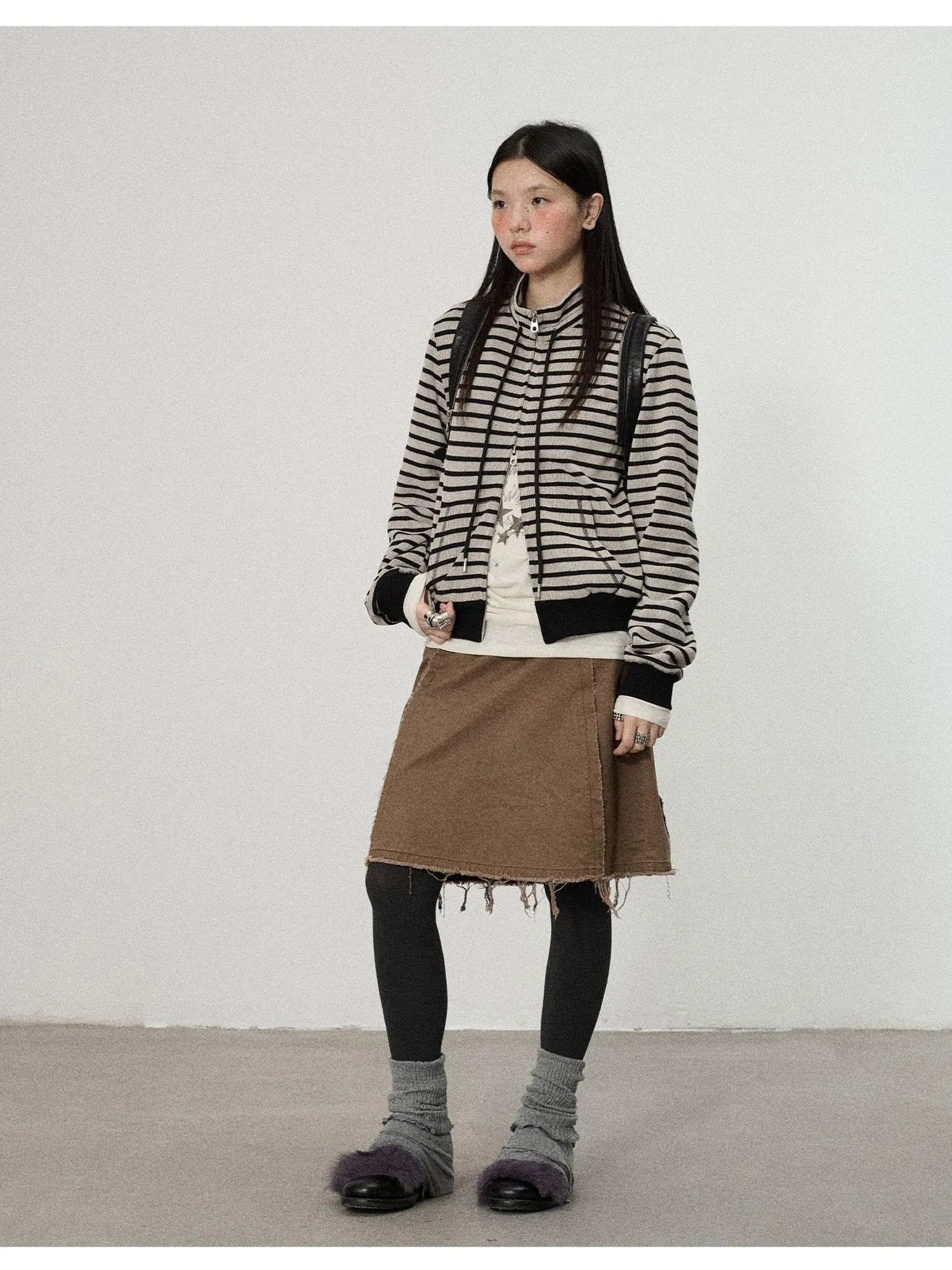 Striped Mushroom Sweatshirt