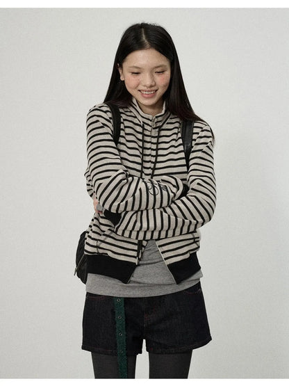Striped Mushroom Sweatshirt