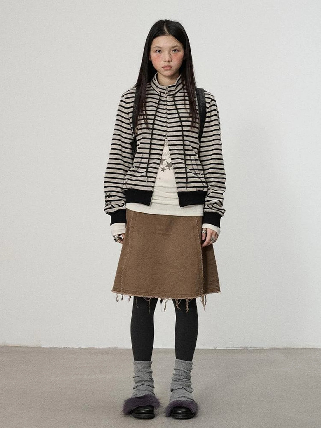 Striped Mushroom Sweatshirt