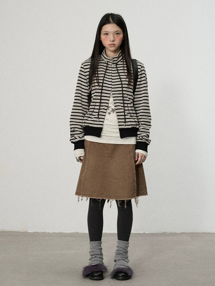 Achihara Striped Mushroom Sweatshirt-5