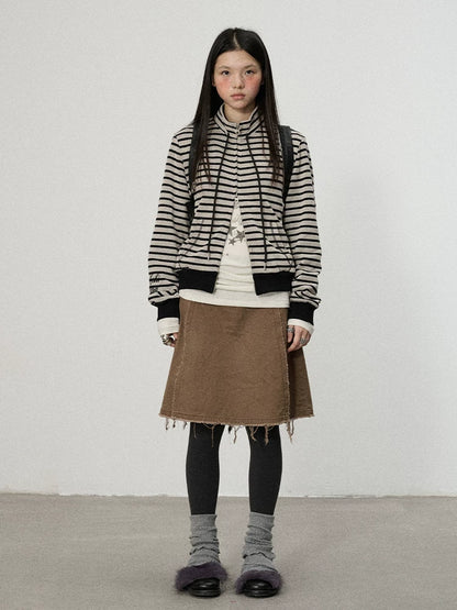 Achihara Striped Mushroom Sweatshirt-5
