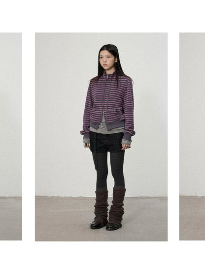 Striped Mushroom Sweatshirt