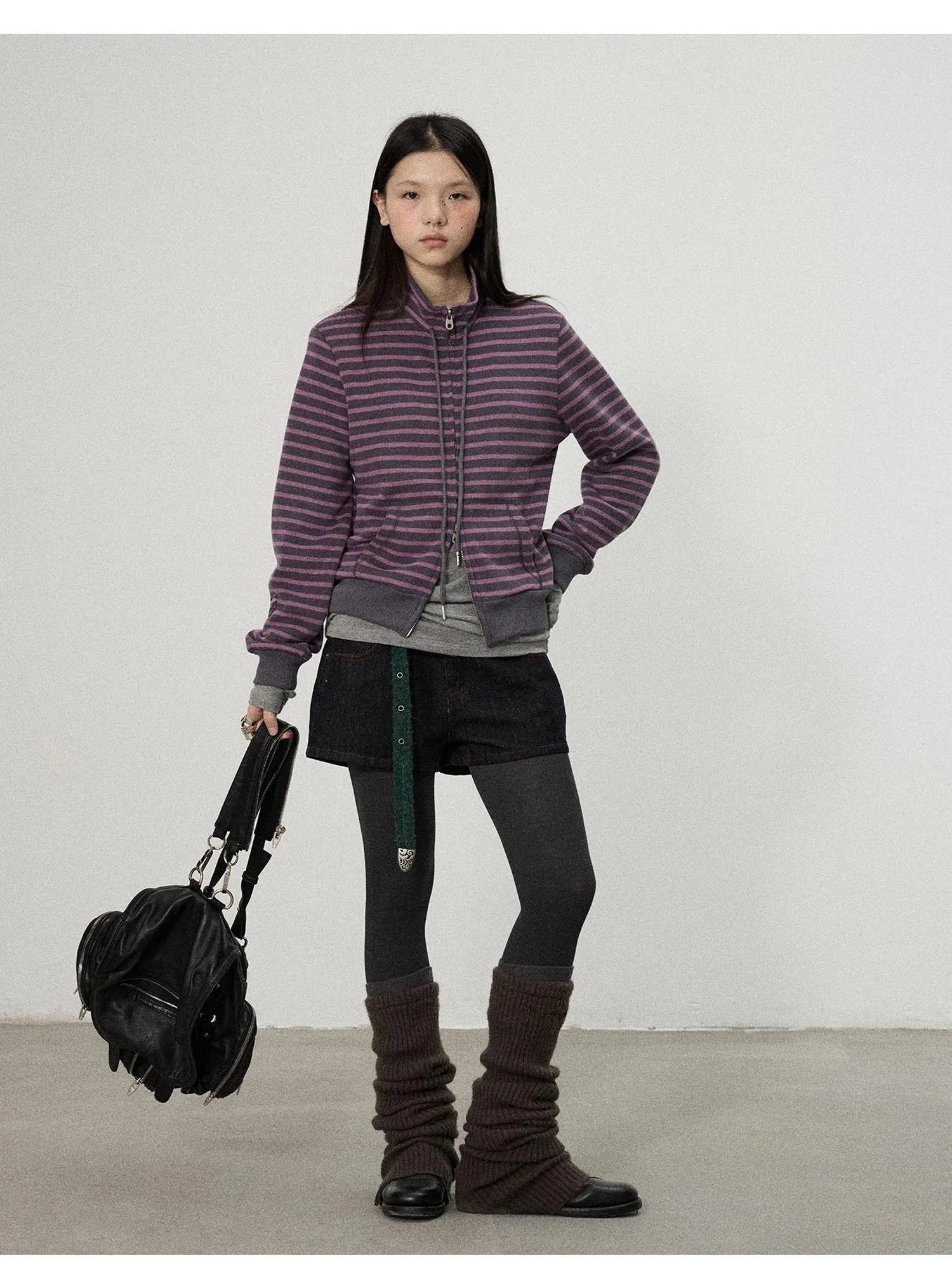 Striped Mushroom Sweatshirt