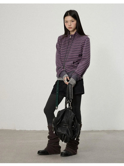 Striped Mushroom Sweatshirt