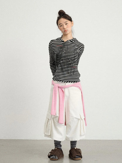 Striped Punk Bandage Coat