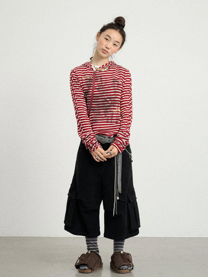 Striped Punk Bandage Coat