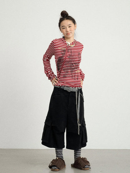 Striped Punk Bandage Coat