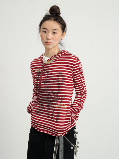 Striped Punk Bandage Coat