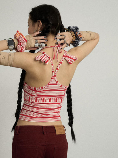 Achihara Stripey Watermelon Breeze Sleeveless Top