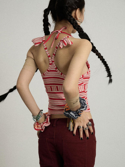 Achihara Stripey Watermelon Breeze Sleeveless Top