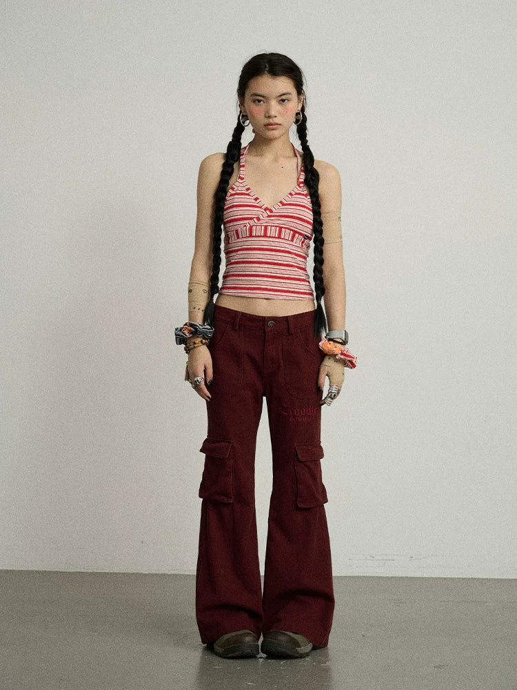 Achihara Stripey Watermelon Breeze Sleeveless Top-2