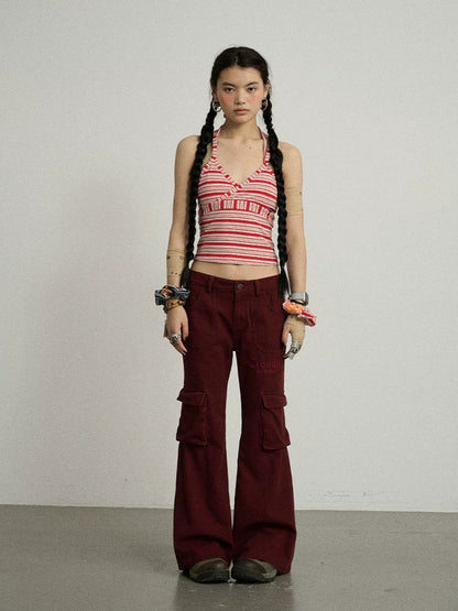 Achihara Stripey Watermelon Breeze Sleeveless Top-2