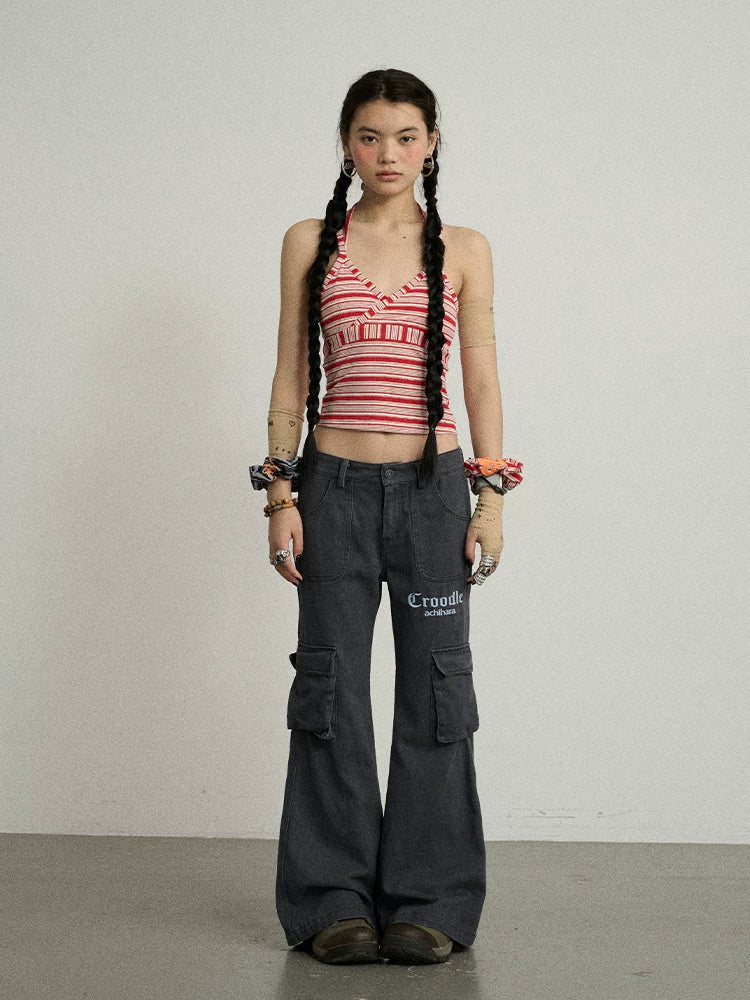 Achihara Stripey Watermelon Breeze Sleeveless Top-4