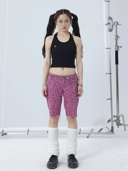 Summer Black Cropped Bubble Sleeve T-shirt Round Neck Top