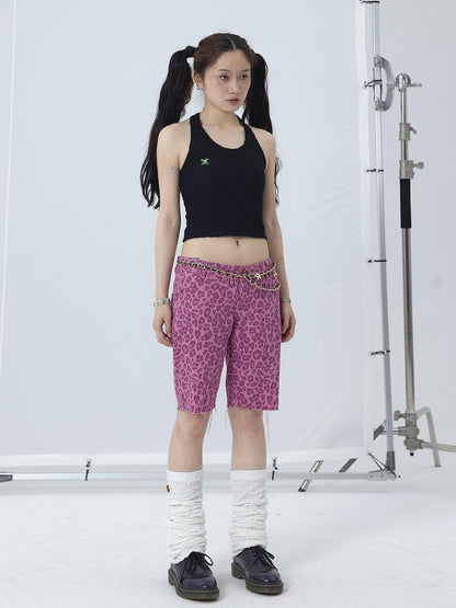 Achihara Summer Black Cropped Bubble Sleeve T-shirt Round Neck Top
