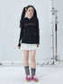 Achihara Summer Cool Long Sleeve Hooded Split Hem T Shirt-1