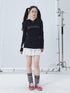 Achihara Summer Cool Long Sleeve Hooded Split Hem T Shirt