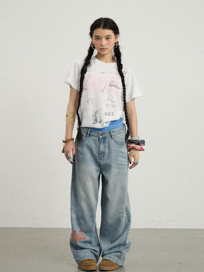 Achihara Summer Sugar Salt Graffiti Tee