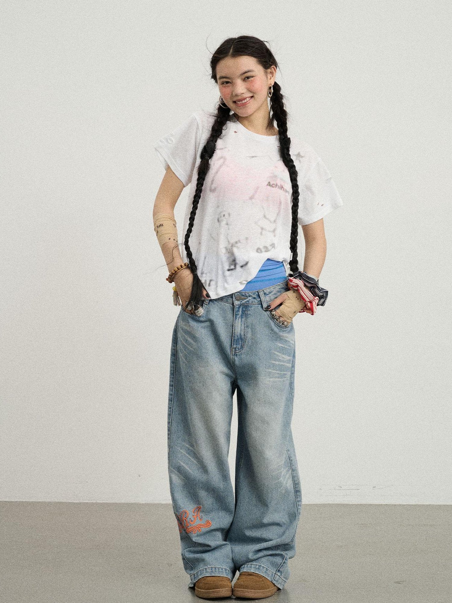Achihara Summer Sugar Salt Graffiti Tee