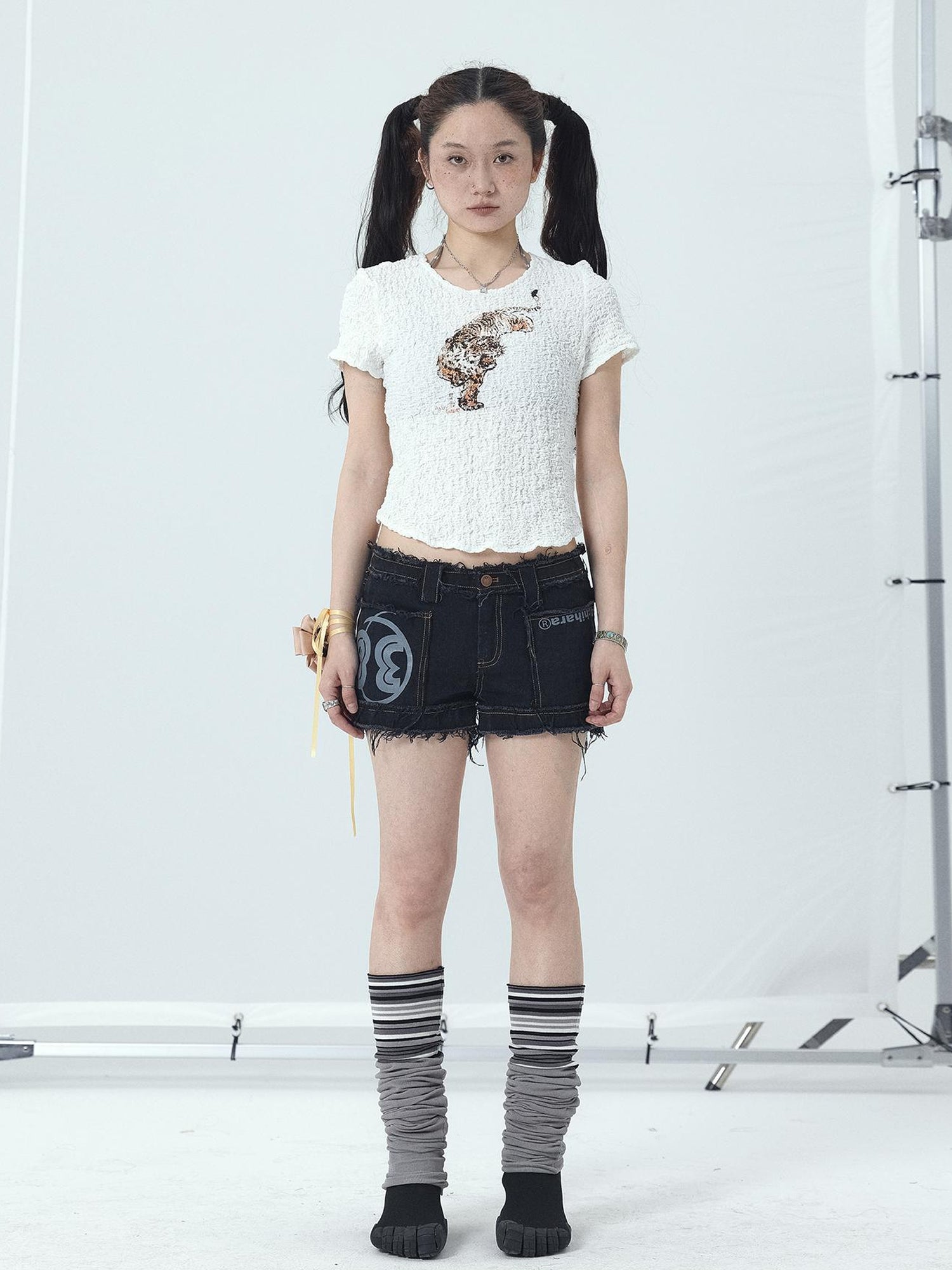 Achihara Sunset Duo Sleeveless Crop Tee