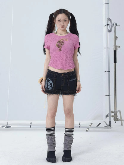 Sunset Duo Sleeveless Crop Tee