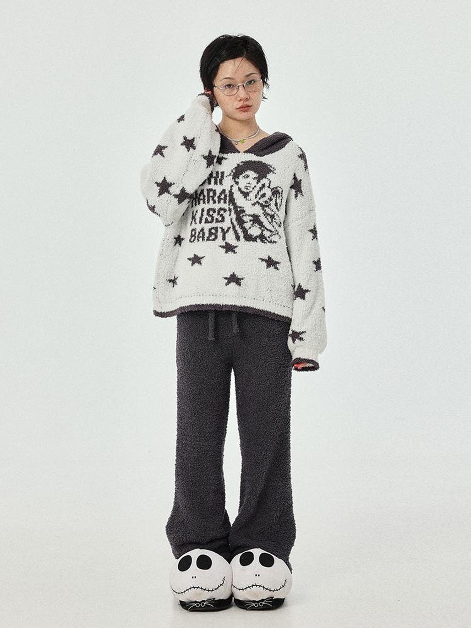 Achihara Sweet Dream Coral Fleece Pajama Set