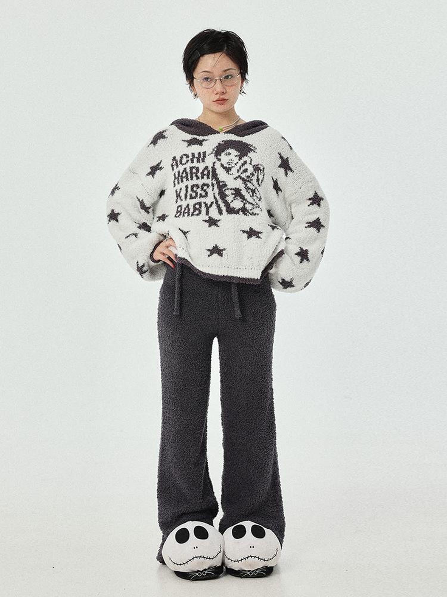 Achihara Sweet Dream Coral Fleece Pajama Set