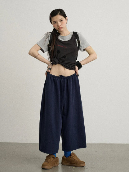Tide Dot Mock Layered Knit Tee